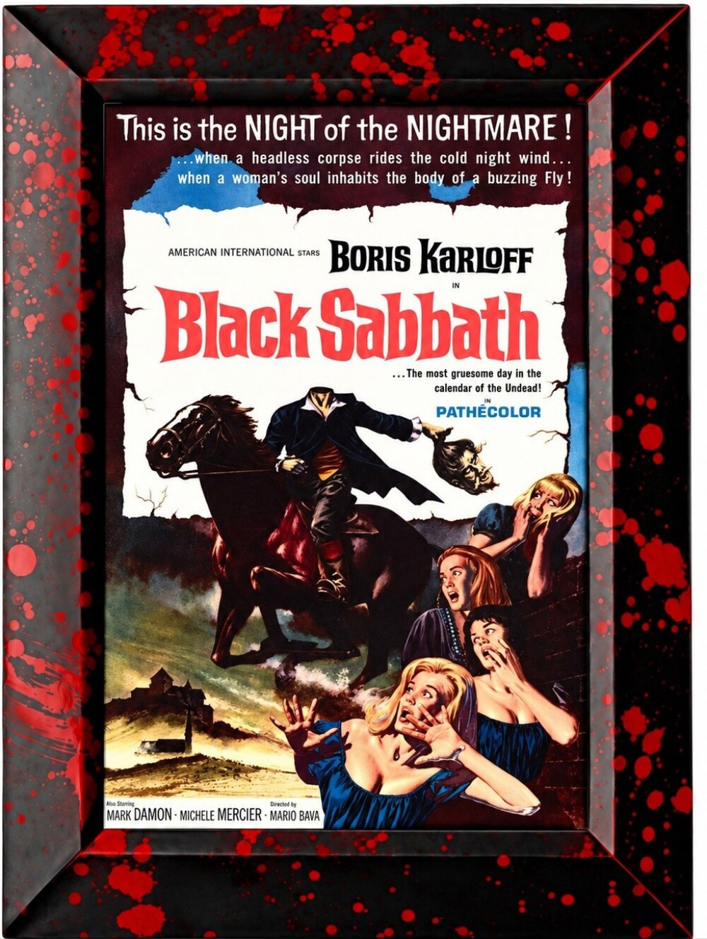 Black Sabbath (1963) Gothic horror Vintage masterpiece Framed Photo Print Art